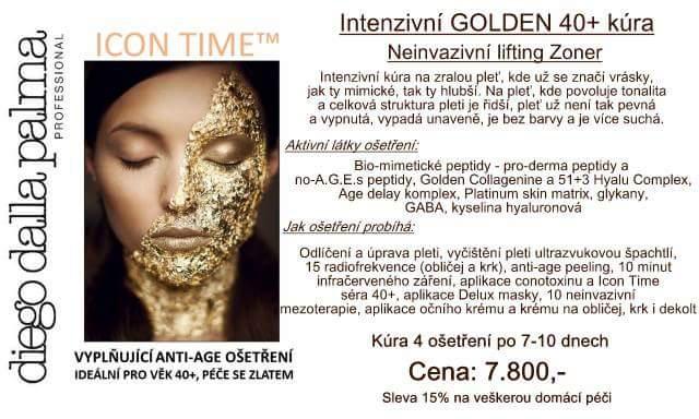 Invazivní Golden kůra 40+ Neinvazivní lifting Zoner