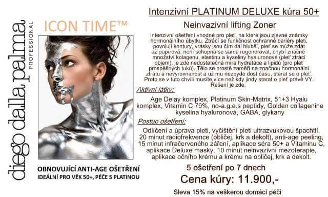 Intenzivní Platinum Deluxe kůra 50+ Neinvazivní lifting Zoner